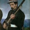 Officier non commissionné tenant son fusil - Edouard Manet - Reproductions de tableaux et peintures haut de gamme