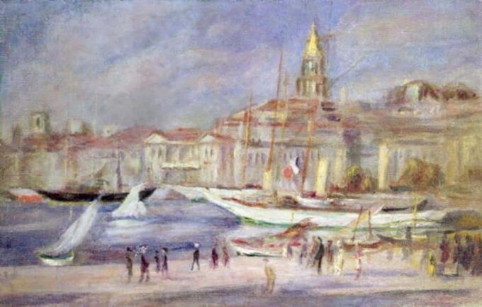 Le vieux port de Marseille - Pierre-Auguste Renoir - Reproductions de tableaux et peintures haut de gamme