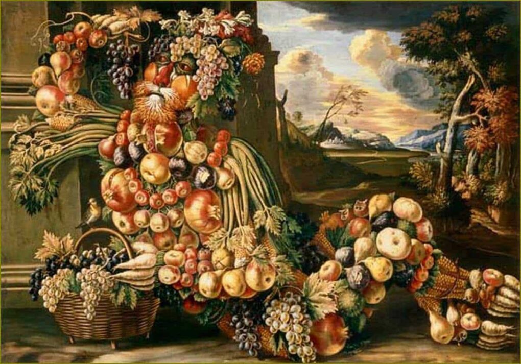 Figure d'été assise - Arcimboldo - Reproductions de tableaux et peintures haut de gamme