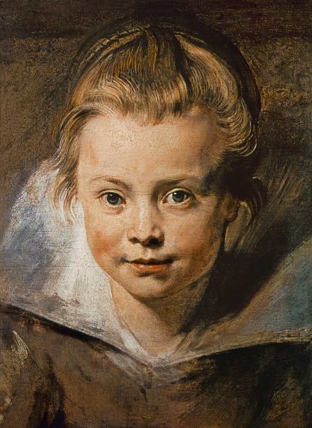 Child's Head (Clara-Serena Rubens) around 1616 - Peter Paul Rubens