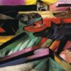 Les Loups (Guerre des Balkans) - Franz Marc - Reproductions de tableaux et peintures haut de gamme