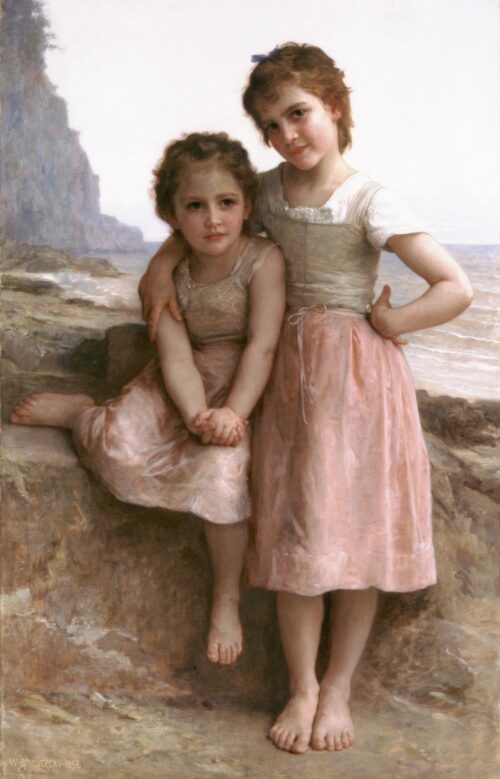 Sur Greve - William Bouguereau - Reproductions de tableaux et peintures haut de gamme