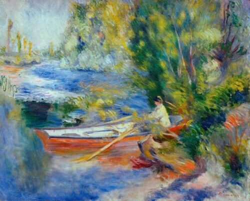 Renoir Au bord d'une rivière - Pierre-Auguste Renoir - Reproductions de tableaux et peintures haut de gamme