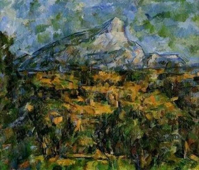 Landscape of Aix with Mont Sainte-Victoire - Paul Cézanne