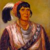 Osceola, Head Chief, Seminole - George Catlin - Reproductions de tableaux et peintures haut de gamme