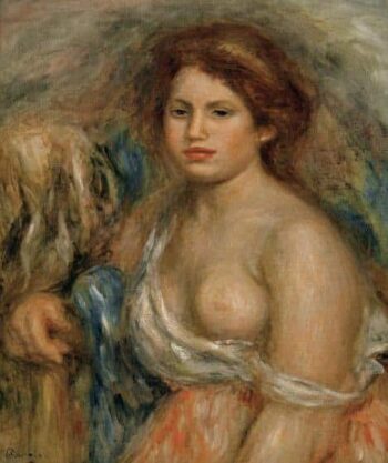 Portrait en buste - Pierre-Auguste Renoir - Reproductions de tableaux et peintures haut de gamme