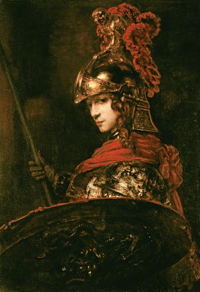 Pallas Athena or, Figure in Armor, 1664 - Rembrandt van Rijn