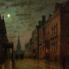 Park Row, Leeds - John atkinson grimshaw - Reproductions de tableaux et peintures haut de gamme