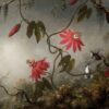 Les fleurs de la passion avec les colibris - Martin Johnson Heade - Reproductions de tableaux et peintures haut de gamme