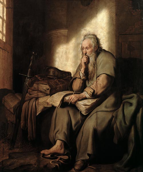 Paul in Prison - Rembrandt van Rijn