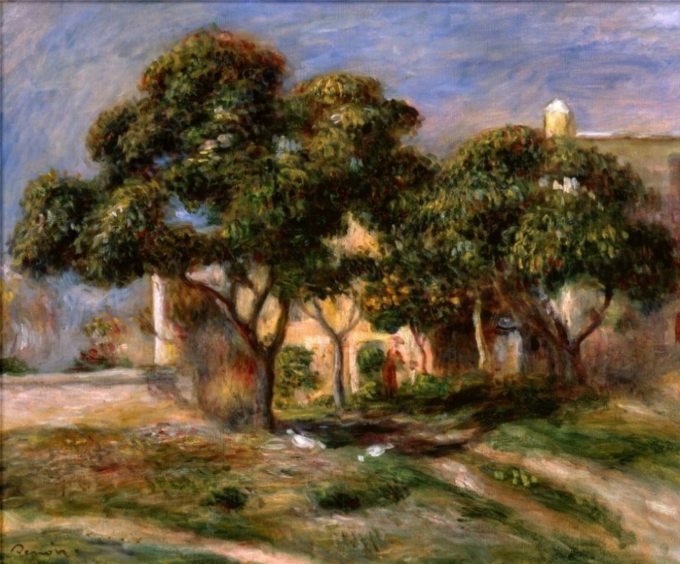 The Medlar Trees - Pierre-Auguste Renoir