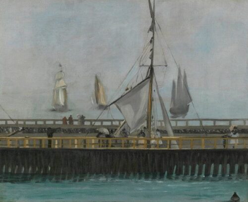 La jetée de Boulogne-sur-Mer - Edouard Manet - Reproductions de tableaux et peintures haut de gamme