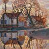 Ferme près de Duivendrecht - Mondrian - Reproductions de tableaux et peintures haut de gamme