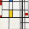 Composition en rouge bleu et jaune - Mondrian - Reproductions de tableaux et peintures haut de gamme