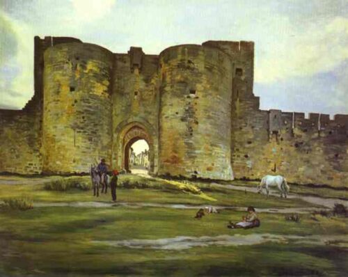 Port de la Reine à Aigues-Mortes - Frédéric Bazille - Reproductions de tableaux et peintures haut de gamme