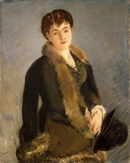 Portrait de Mademoiselle Isabelle Lemonnier - Edouard Manet - Reproductions de tableaux et peintures haut de gamme