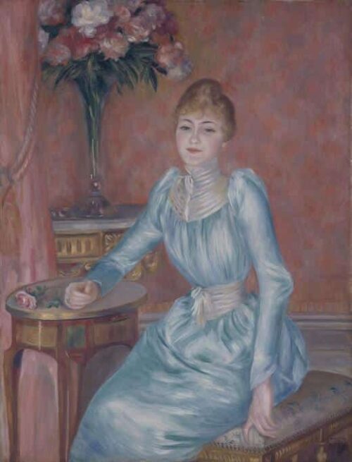 Portrait de Madame de Bonnières (Henriette Arnaud-Gentil, Gräfin de Bonnières) - Pierre-Auguste Renoir - Reproductions de tableaux et peintures haut de gamme