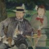 Portrait d'Ernest Hoschedé avec sa fille Marthe - Edouard Manet - Reproductions de tableaux et peintures haut de gamme