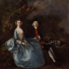 Portrait de Sarah Kirby (née Bull) et John Joshua Kirby - Thomas Gainsborough - Reproductions de tableaux et peintures haut de gamme