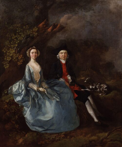 Portrait de Sarah Kirby (née Bull) et John Joshua Kirby - Thomas Gainsborough - Reproductions de tableaux et peintures haut de gamme