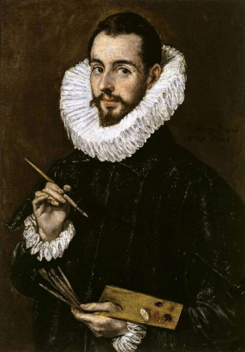 Portrait of the-Artist's son Jorge Manuel Theotokopoulos - El Greco - Reproductions de tableaux et peintures haut de gamme