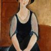 Portrait de Thora Klinchlowstrom - Amedeo Modigliani - Reproductions de tableaux et peintures haut de gamme