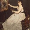 Portrait d'Eva Gonzales - Edouard Manet - Reproductions de tableaux et peintures haut de gamme