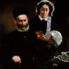 Portrait de Monsieur et Madame Auguste Manet - Edouard Manet - Reproductions de tableaux et peintures haut de gamme