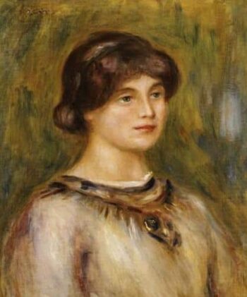 Portrait de Marie Lestringuez - Pierre-Auguste Renoir - Reproductions de tableaux et peintures haut de gamme