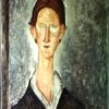 Portrait d'un étudiant - Amadeo Modigliani - Reproductions de tableaux et peintures haut de gamme