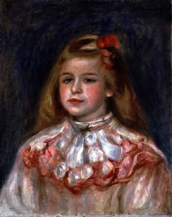 Portrait une jeune fille - Pierre-Auguste Renoir - Reproductions de tableaux et peintures haut de gamme