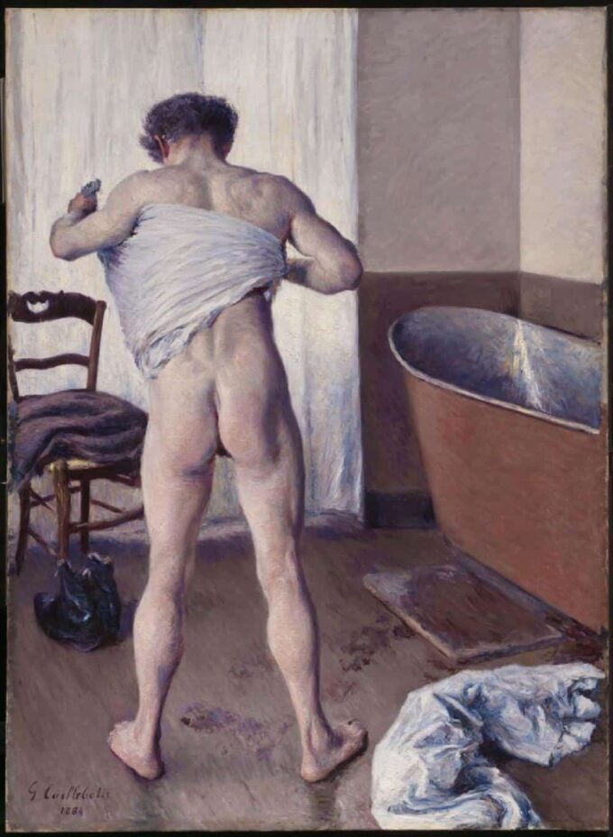 Man at His Bath - Caillebotte