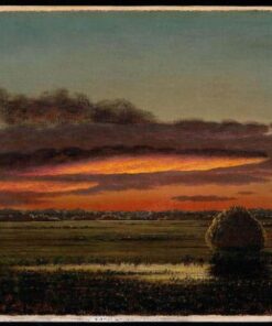 Coucher de soleil sur les marais - Martin Johnson Heade - Reproductions de tableaux et peintures haut de gamme