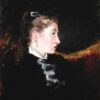 Profil d'une jeune fille - Edouard Manet - Reproductions de tableaux et peintures haut de gamme