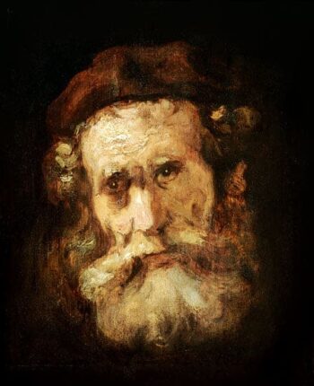 A Rabbi - Rembrandt van Rijn - Reproductions de tableaux et peintures haut de gamme