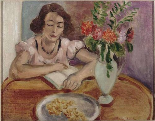 Femme lisant 1922 - Matisse - Reproductions de tableaux et peintures haut de gamme