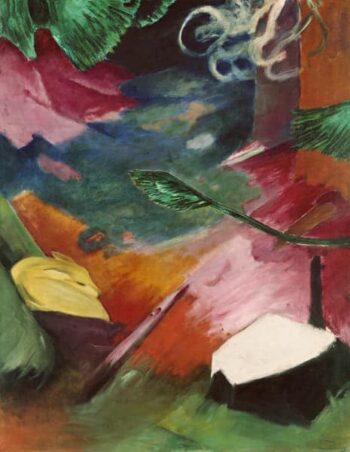 Chevreuil dans la forêt I - Franz Marc - Reproductions de tableaux et peintures haut de gamme