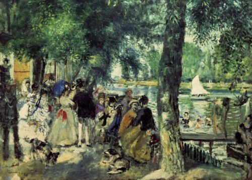 Bain dans la Seine 1869 - Pierre-Auguste Renoir - Reproductions de tableaux et peintures haut de gamme