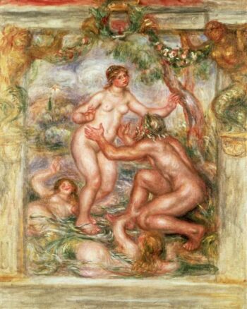 Saône se jetant dans le Rhône - Pierre-Auguste Renoir - Reproductions de tableaux et peintures haut de gamme