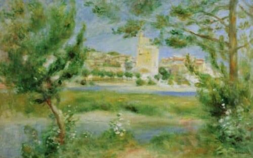 Villeneuve-les-Avignon 1901 - Pierre-Auguste Renoir - Reproductions de tableaux et peintures haut de gamme