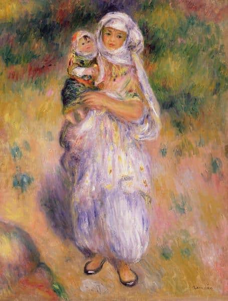 Algerian Woman and Child - Pierre-Auguste Renoir