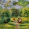 Paysage avec des gens - Pierre-Auguste Renoir - Reproductions de tableaux et peintures haut de gamme