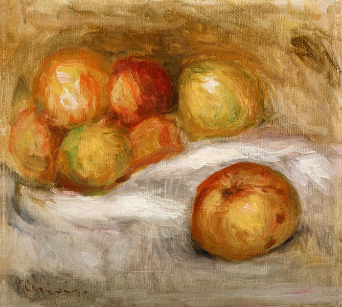 Still Life with Apples – Pierre-Auguste Renoir Oil Painting Reproduction