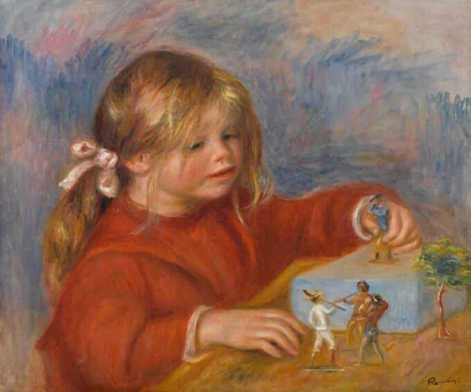 Claude Renoir playing, around 1905 - Pierre-Auguste Renoir