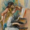 Jeunes filles au piano - Pierre-Auguste Renoir - Reproductions de tableaux et peintures haut de gamme