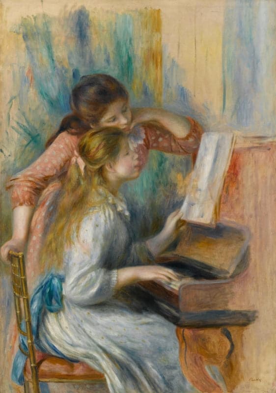 Young Girls at the Piano - Pierre-Auguste Renoir