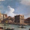 Le pont du Rialto, Venise, vu du nord - Giovanni Antonio Canal - Reproductions de tableaux et peintures haut de gamme