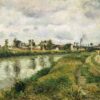 Paysage fluvial près d'Argenteuil - Camille Pissarro - Reproductions de tableaux et peintures haut de gamme