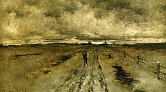 Road Scene, Cincinnati" by John Henry Twachtman