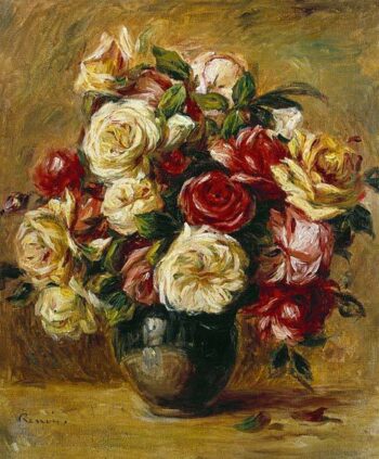 Bouquet de Roses - Pierre-Auguste Renoir - Reproductions de tableaux et peintures haut de gamme